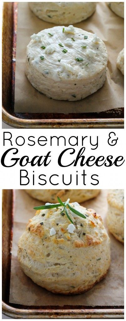 Rosemary Goat Cheese Biscuits – soft, flaky, and so flavorful!