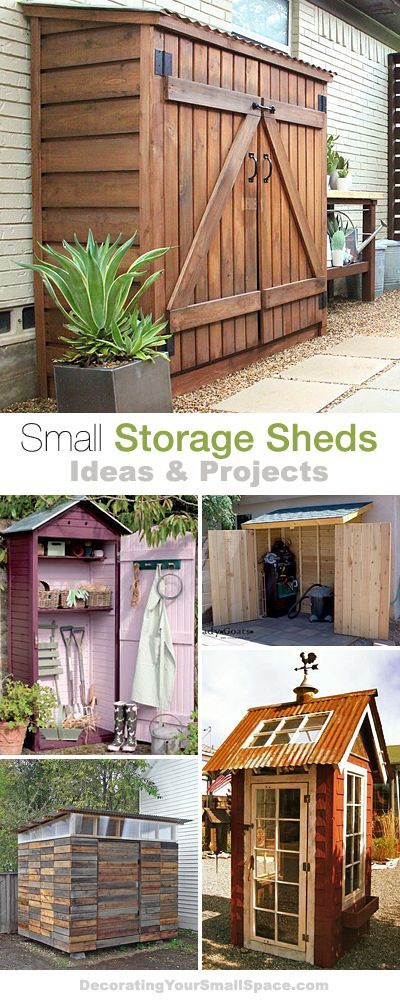 Small Storage Sheds • Ideas  Projects! With lots of Tutorials!