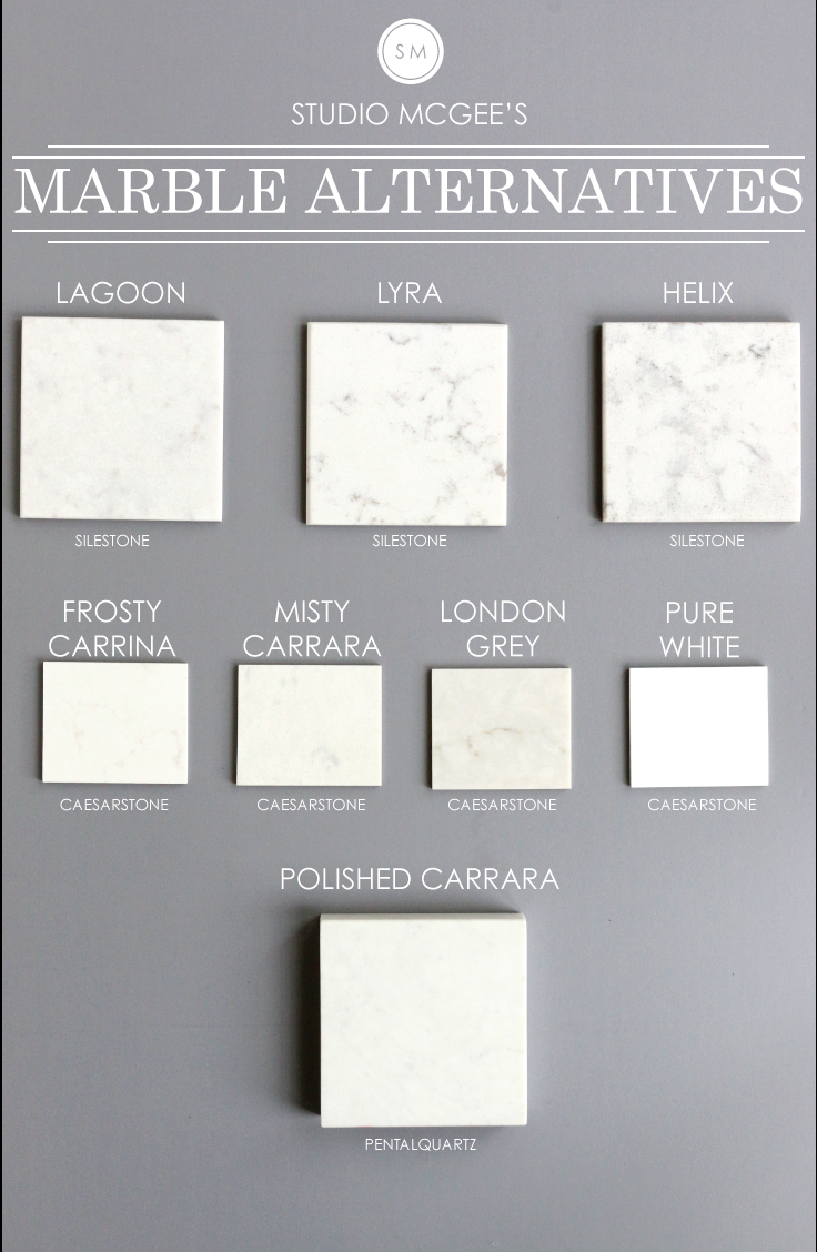 Studio McGee’s top marble alternatives.