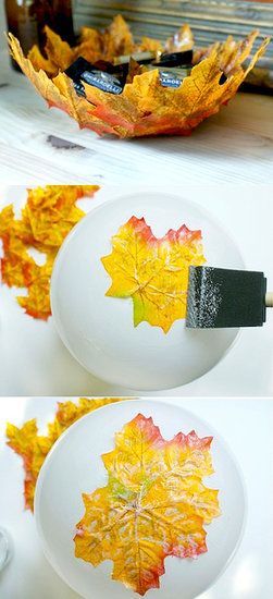 These Autumn Leaf Bowls are perfect for fall!