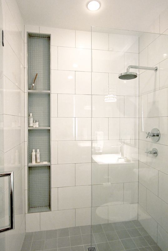 Tile Shower Niche Shelf | Planning unique details for your shower. Custom shower niche recessed …