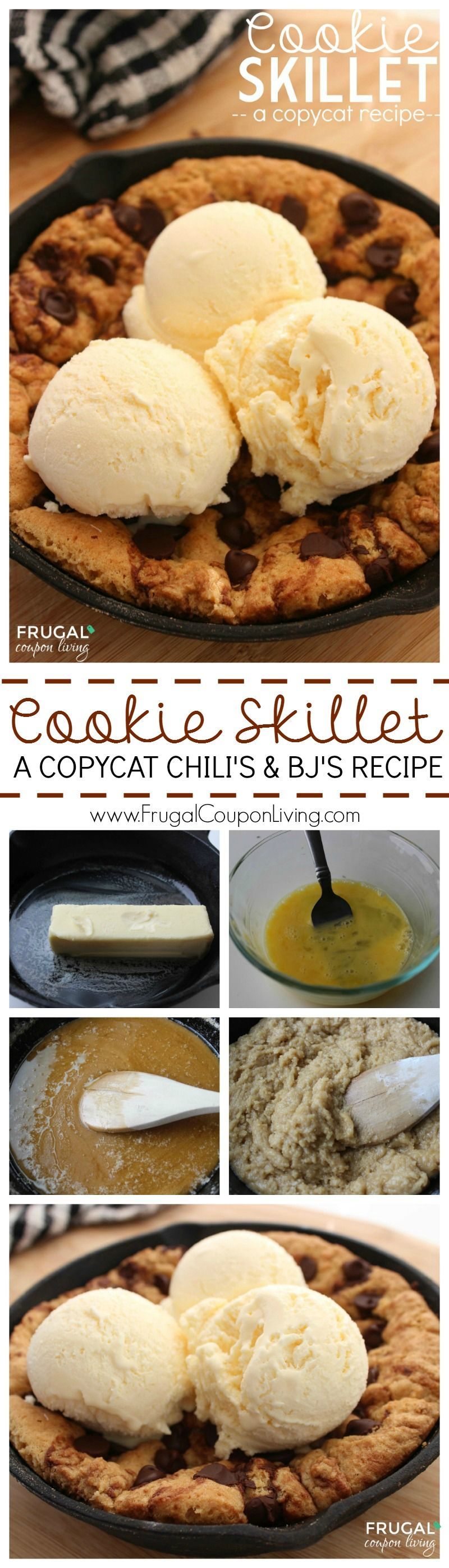We have loved this homemade cookie skillet so much I had it for my birthday as cake! Just like Chili’s