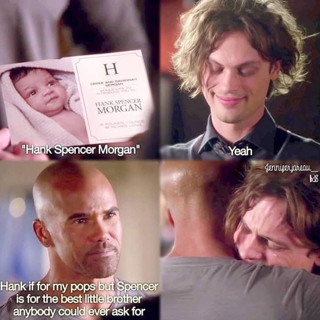 When Morgan honors both his dad and Reid, how can you not cry at that!!