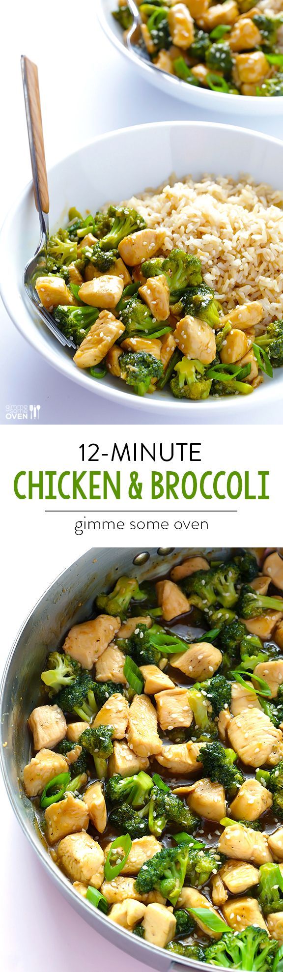 12-Minute Chicken & Broccoli — quick and easy to prepare, and perfect when served over rice or quinoa