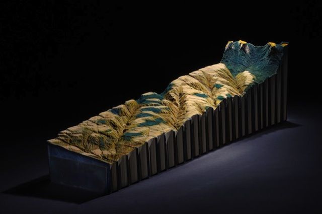 Amazing landscapes carved into books