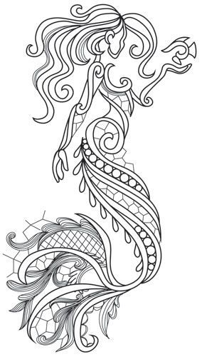 Aquarius – Mermaid | Urban Threads: Unique and Awesome Embroidery Designs