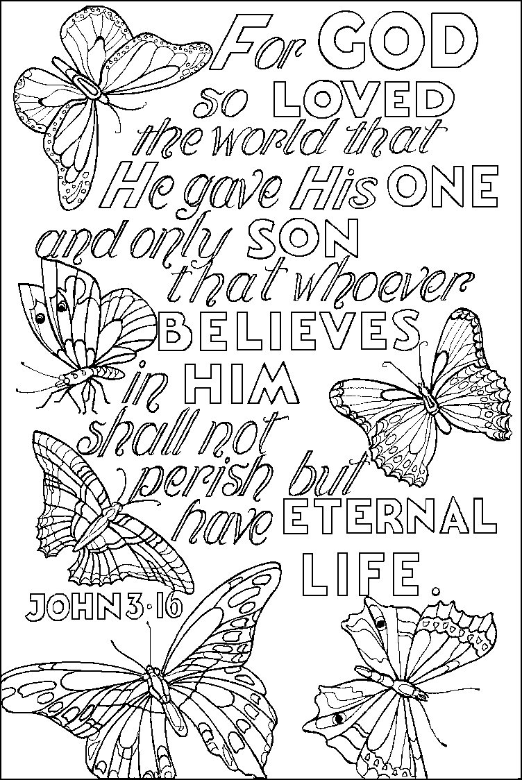 Bible Verse Coloring Pages: Coloring is not only fun but also a very interesting method of instruction