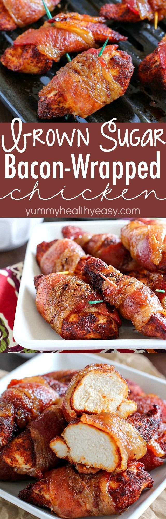 Brown Sugar Bacon Wrapped Chicken is one of my favorite dinners! Making this again tonight! You roll t