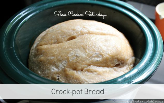 Crock-pot Bread-4 ingredients. Leave the oven off this summer.