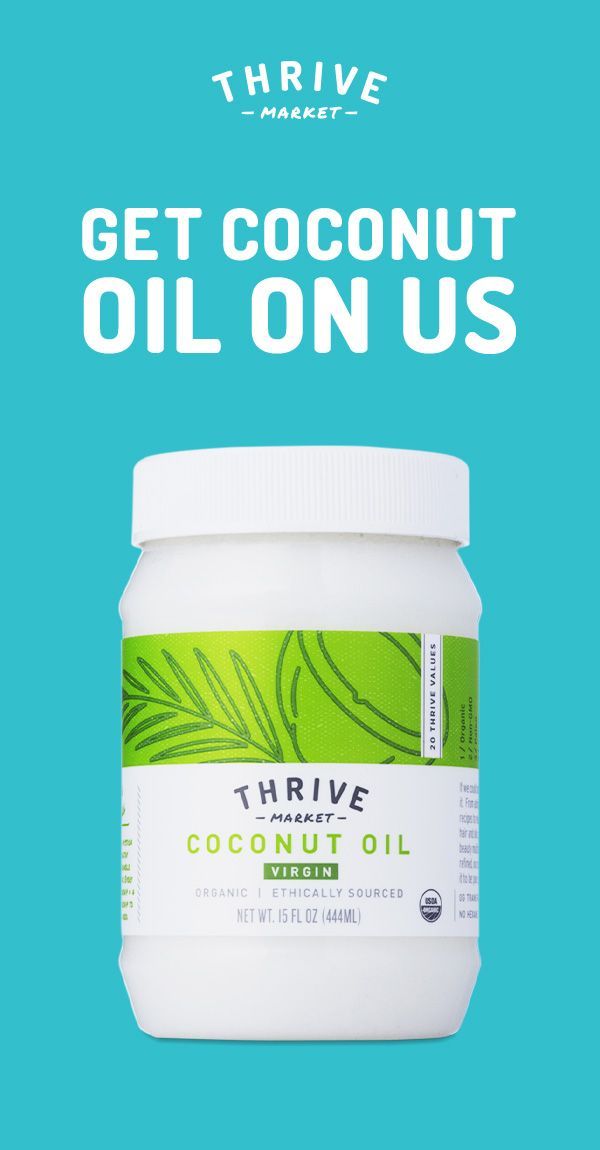 Get your free jar of organic, virgin, cold-pressed coconut oil at Thrive Market! On a mission to make