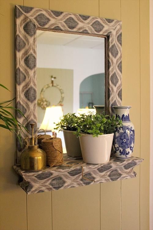 for your diy mirror frame source cool diy mirror picture frame ideas -   Great DIY Mirror frame ideas