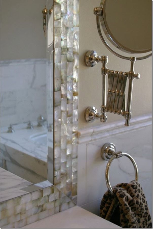 your mirror s dimensions use caulk to glue the tile onto your mirror ... -   Great DIY Mirror frame ideas