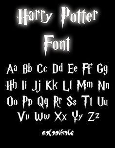 Harry Potter Font by sofoolkate.devian…