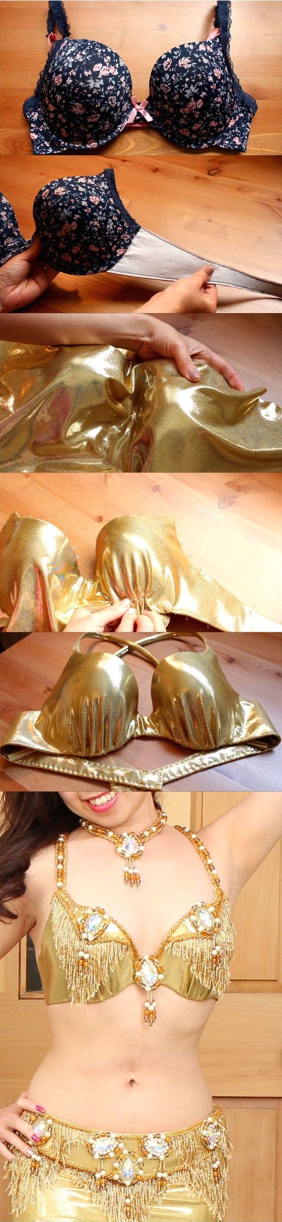 How to make a Bra for your Halloween costume