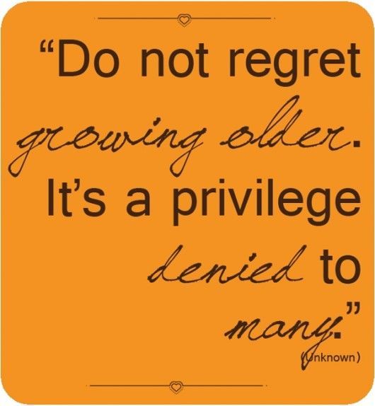 Inspirational Quotes, It Is A Privilege to Grow Old