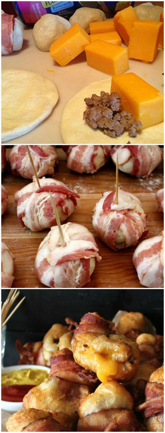 Loaded with flavor! Bacon Cheeseburger Bombs