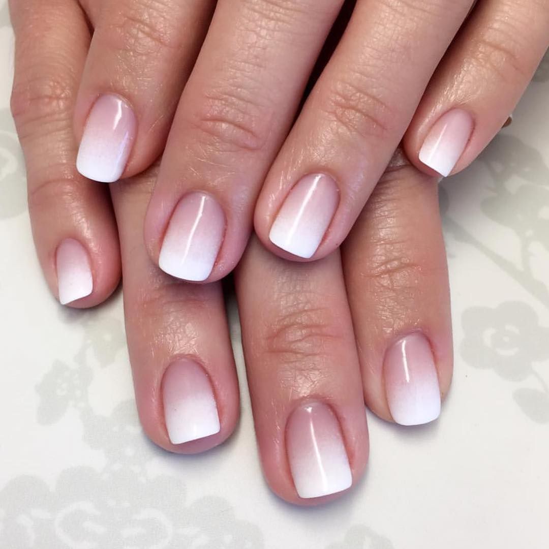 Ombré French manicure