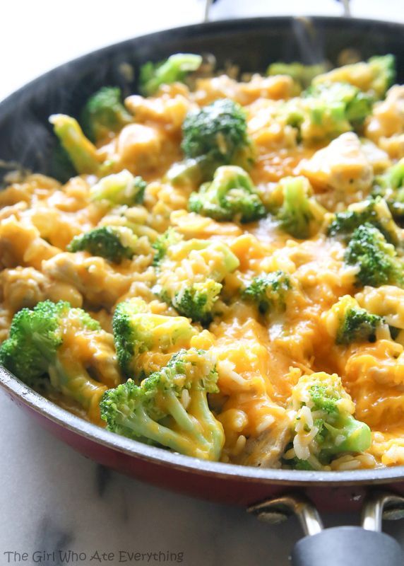 One-Pan Cheesy Chicken, Broccoli, and Rice – The Girl Who Ate Everything