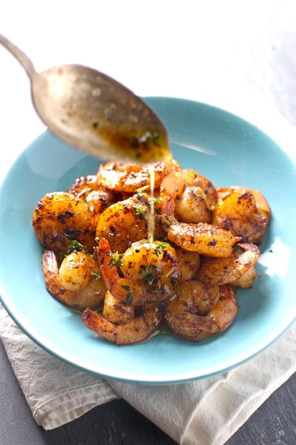 Orange Brown Butter Shrimp from A Pinch of Yum