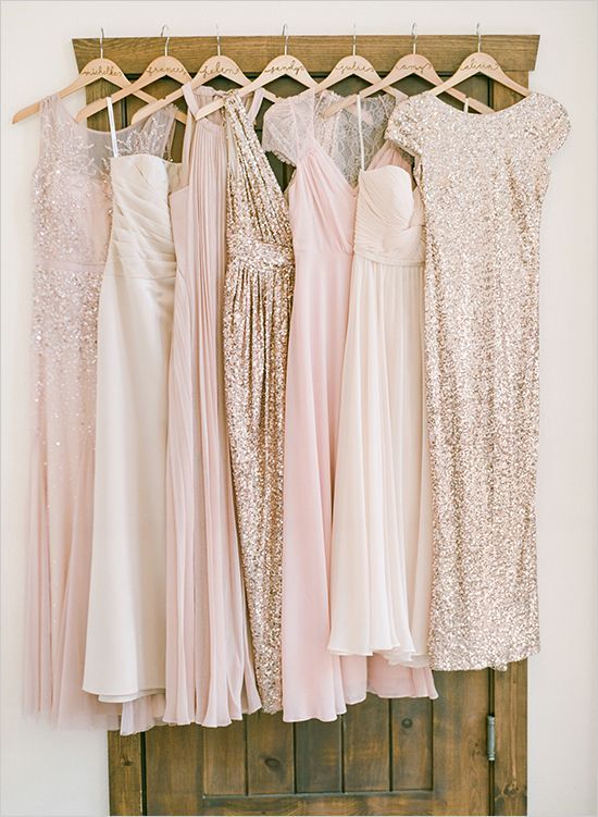 pink and gold bridesmaid dresses #pinkbridesmaid @wedding chicks