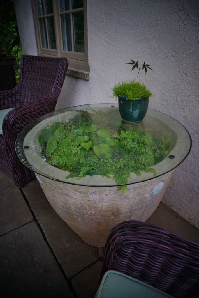 Terrarium pot with a glass top (garden art) | by KarlGercens.com GARDEN LECTURES