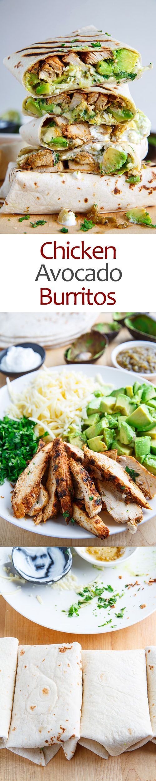 These Chicken and Avocado Burritos are so easy to make and delicious. They are one of my favorite heal
