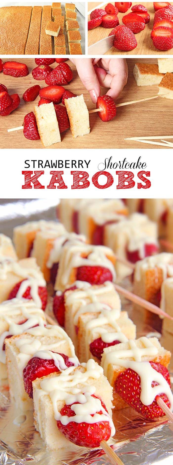 These Strawberry Shortcake Kabobs have all the flavors you may know, are easy to make and tastes amazi