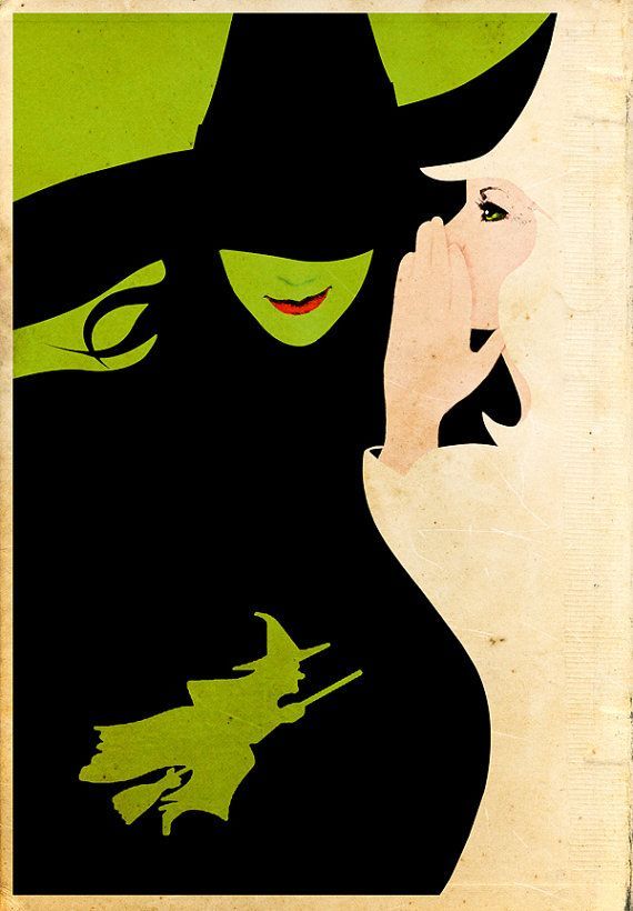 Wicked Musical Tale of Oz Art Wall Art Print by geeksleeksheek