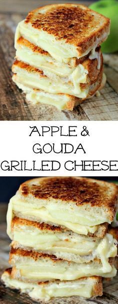 Apple & Gouda Grilled Cheese is perfect for fall and those granny smith apples! Savory and delicio