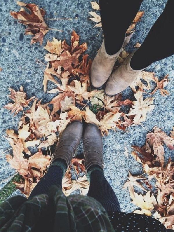 Autumn • boots • leaves • fall • season • love • fun • outfit • inspiration • style