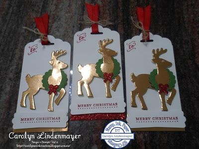 Carolyn’s Card Creations: Stamp, Ink, Paper #66 – Christmas Tags