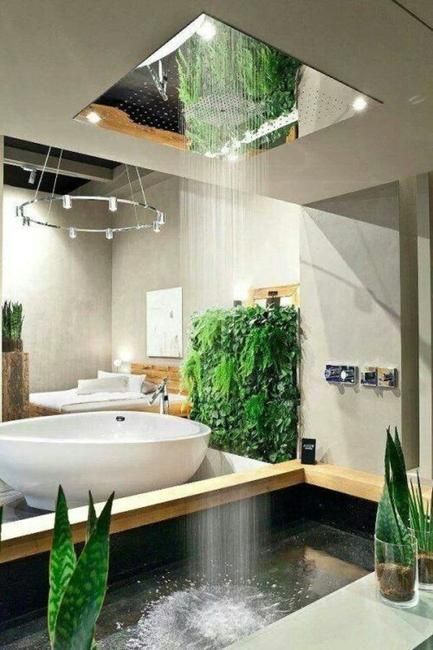 Custom shower designs are modern ideas that bring spectacular natural materials and interesting archit