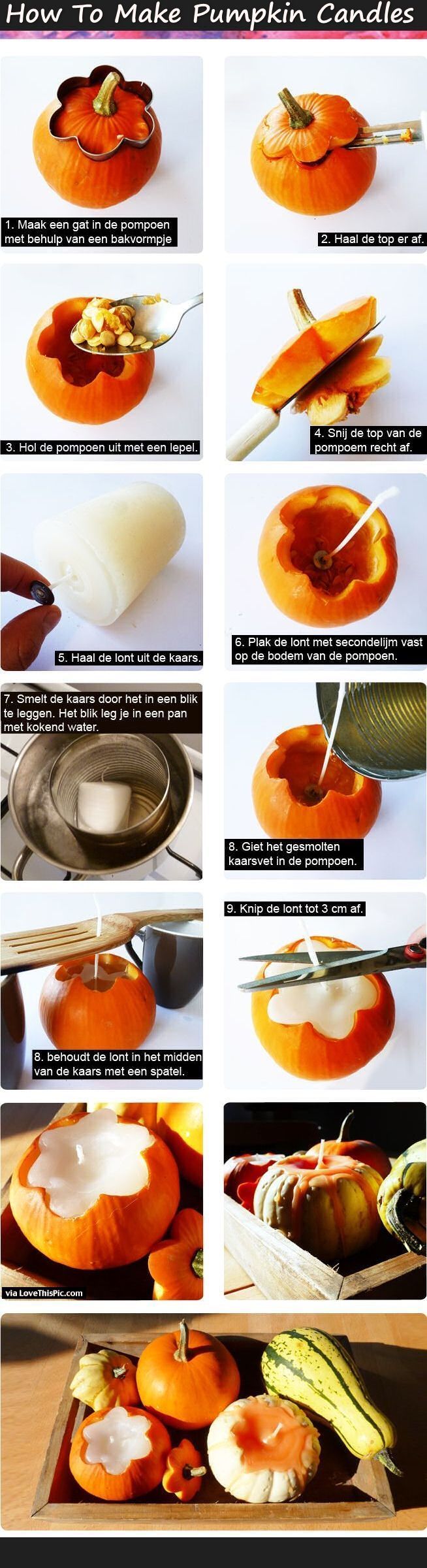 How To Make Pumpkin Candles Pictures, Photos, and Images for Facebook, Tumblr, Pinterest, and Twitter