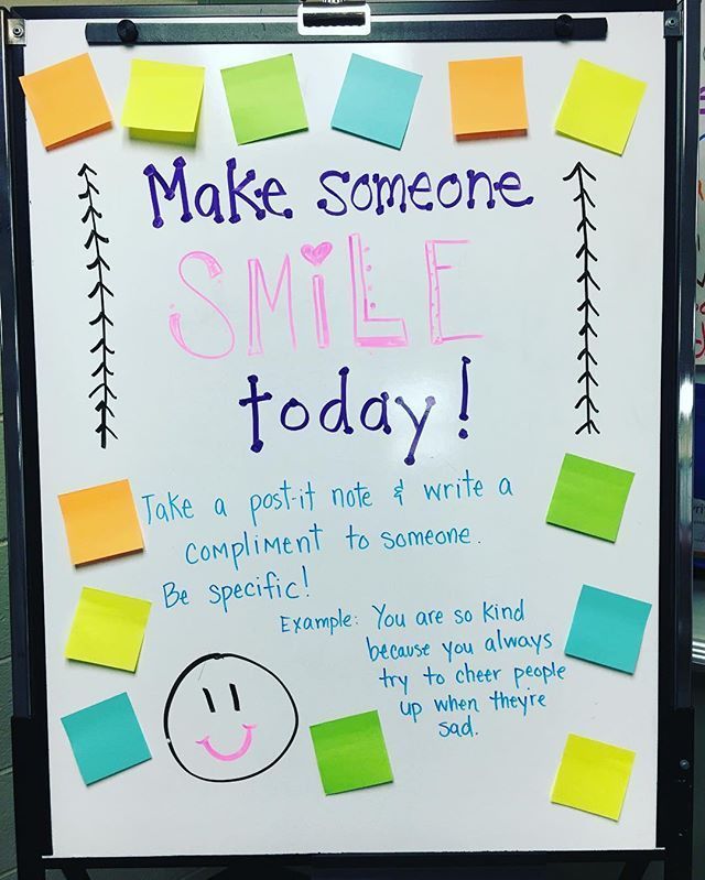 Make someone smile Monday // morning message