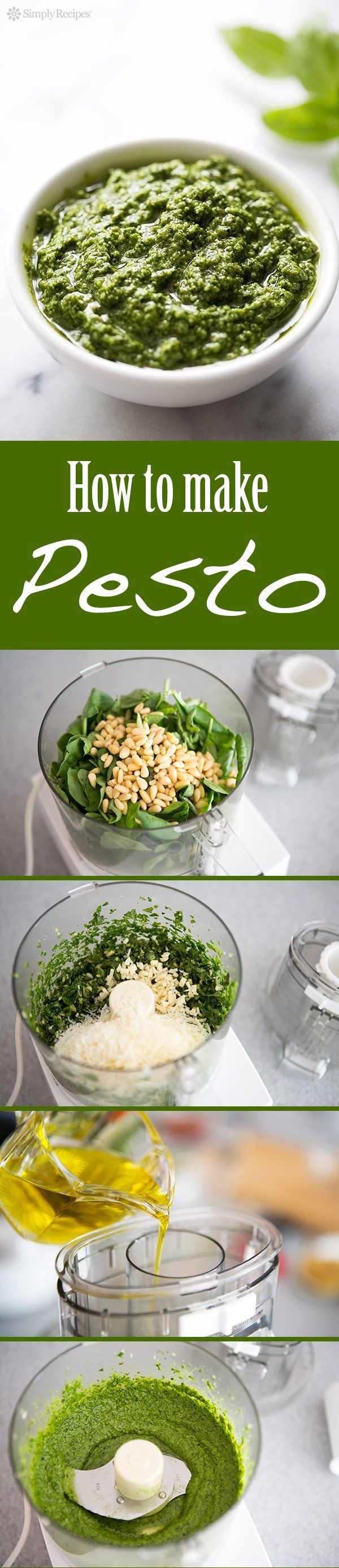 Make your own homemade pesto. It’s easy! Great for adding to pasta, chicken, even toast. With fresh ba