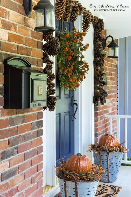 Easy DIY Fall Porch Decor Ideas -   DIY Fall Front Porch Decorating Ideas