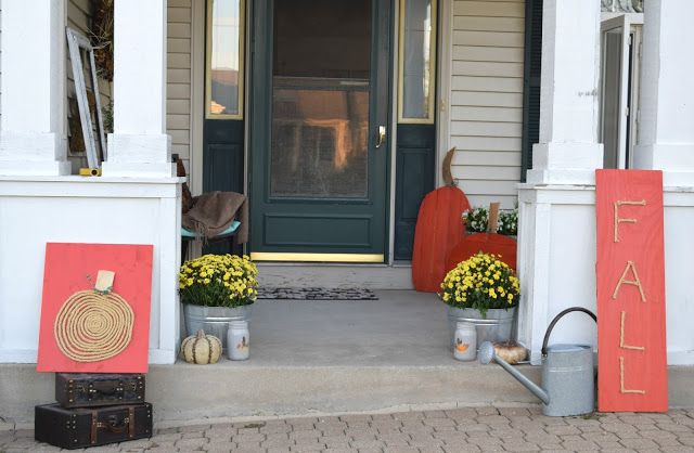 40 fall home decor and craft ideas! -   DIY Fall Front Porch Decorating Ideas