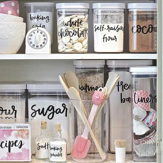 Streamline pantry organization with these stylish (and cute!) storage container labels hand-picked by