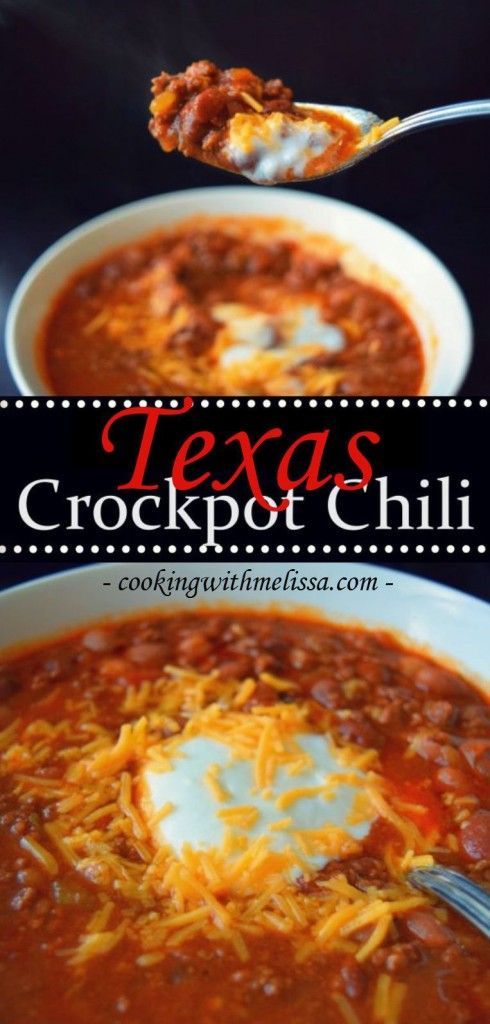 Texas Crockpot Chili – Take 20 minutes in the morning to start hot and hearty chil
