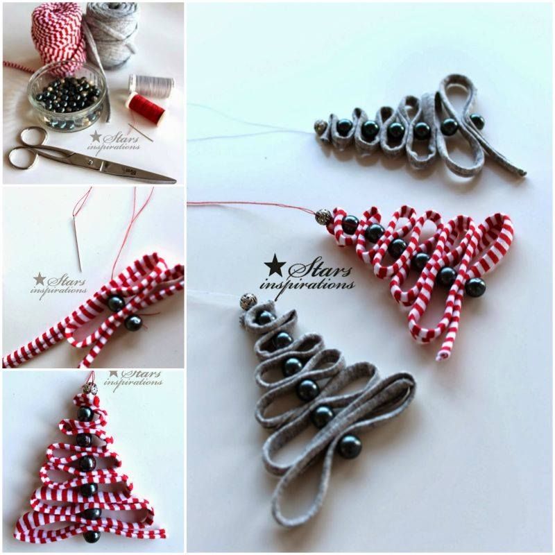 Wonderful DIY Ribbon Beads Christmas Tree -   Best DIY Christmas Tree Ideas