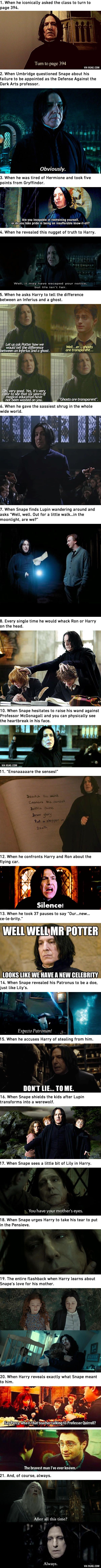 21 Professor Snape Moments In “Harry Potter” That Make Us Love Him. Alan Rickm
