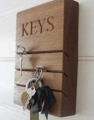 80  fantastic ideas for organizational structures of your keys!
