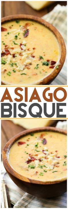 Asiago Bisque. If youre looking for something to keep your meals company, the