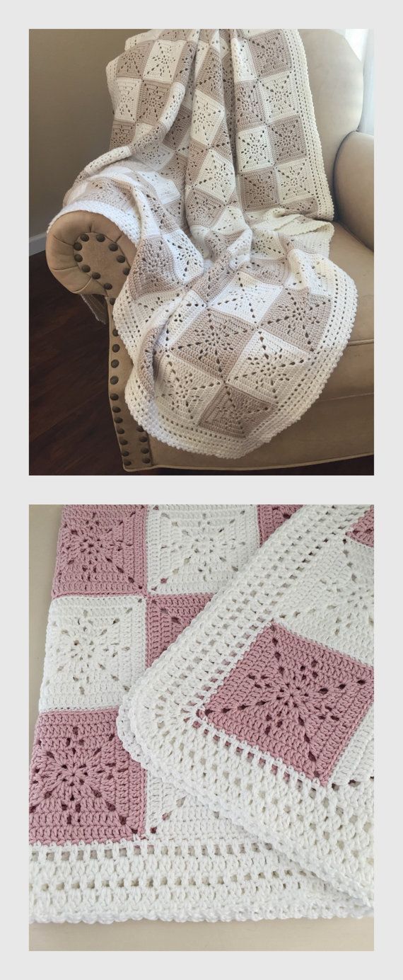 Beautiful Crochet Baby Blanket or Throw Pattern by Deborah OLeary Patterns