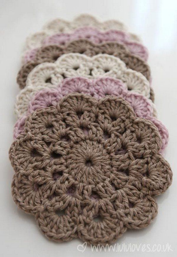 Beautiful Crochet Coasters.