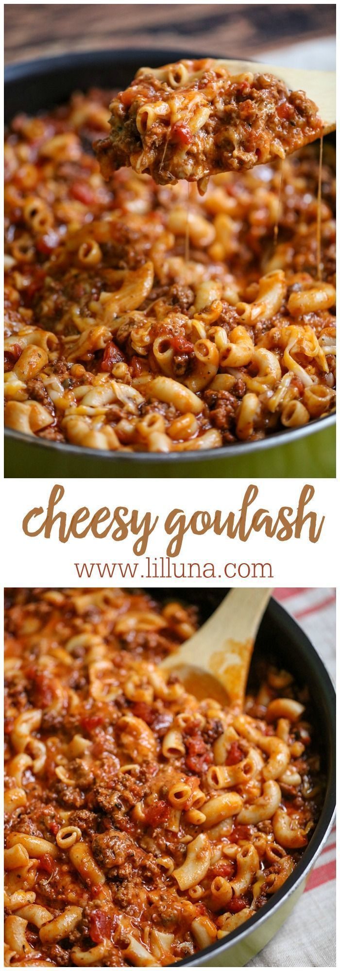 Cheesy Beef Ghoulash – a delicious, hearty and cheesy dinner recipe the entire fam