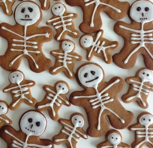Gingerbread Skeletons. Itd be even better if the recipe was pumpkin ginger br