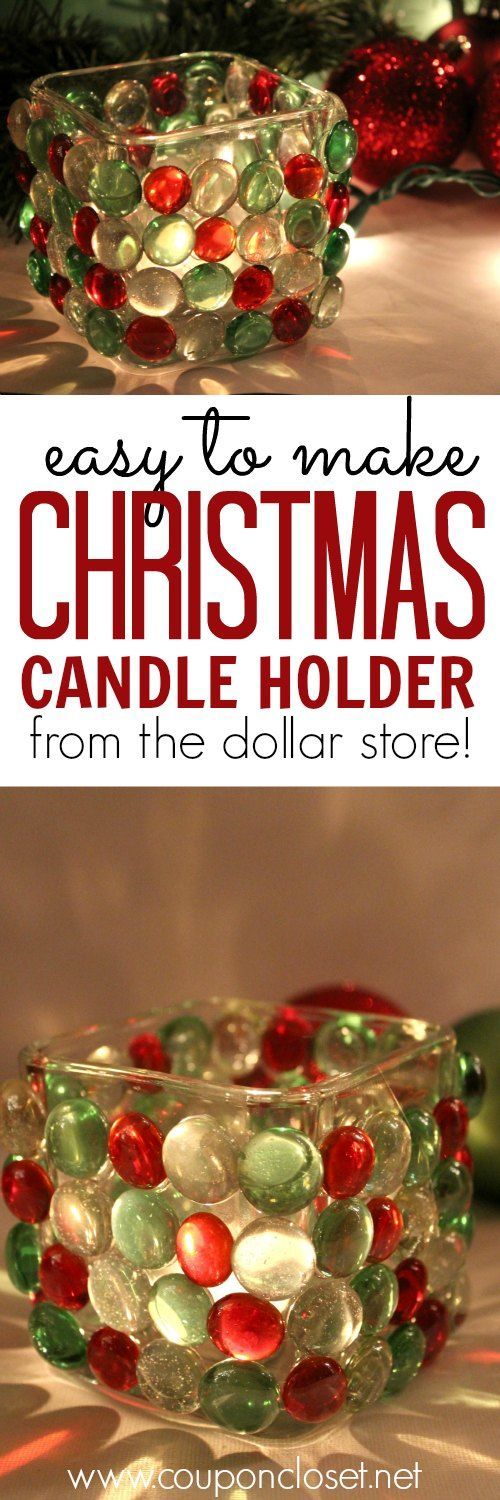 Oh yes! You really can make this beautiful Christmas Candle Holder from items at t
