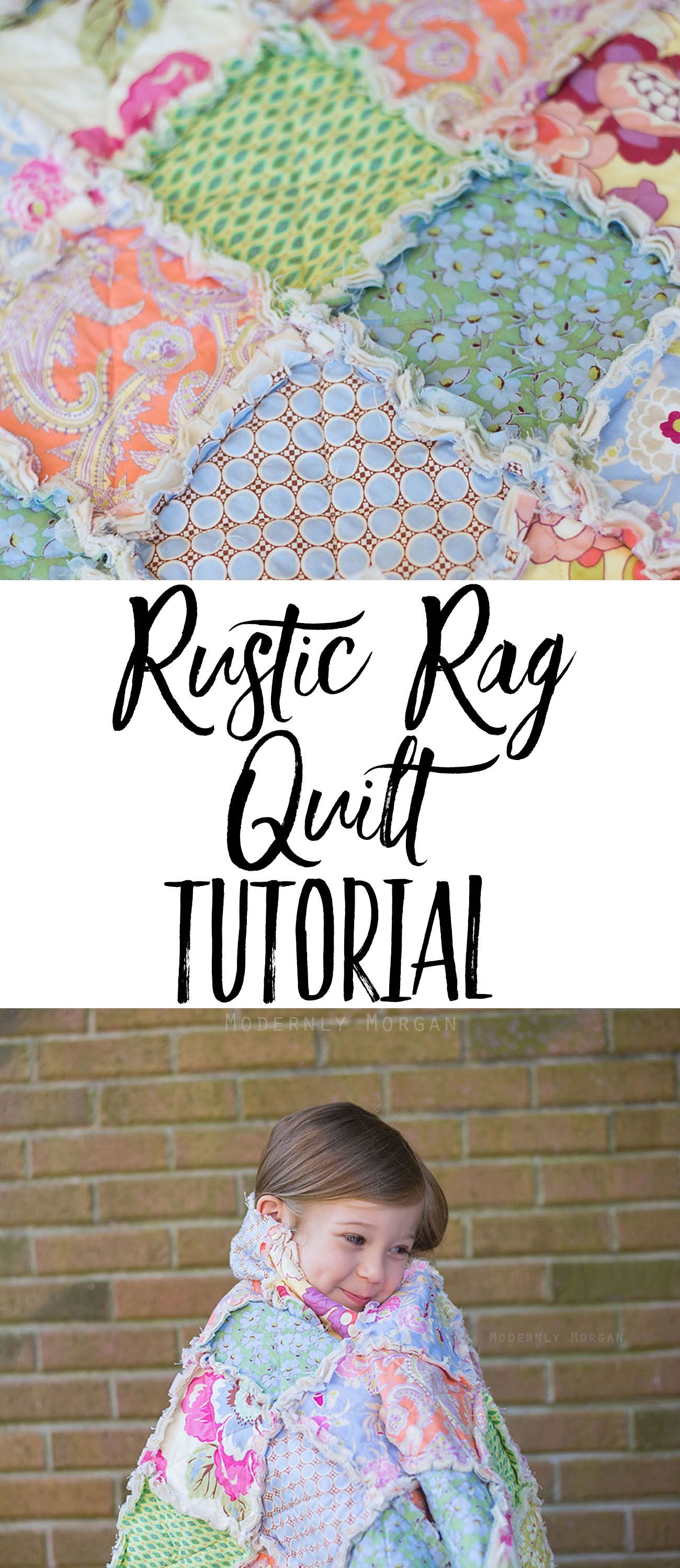 Rustic Rag Quilt Tutorial – a super easy and quick quilt (great for beginners) tha