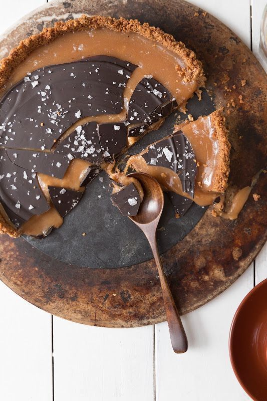 Salted Chocolate Caramel Tart Recipe | Milk and Honey
